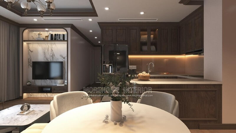 Nội thất phòng bếp chung cư tiện nghi phù hợp với mọi gia đình Thiết kế nhà bếp đẹp