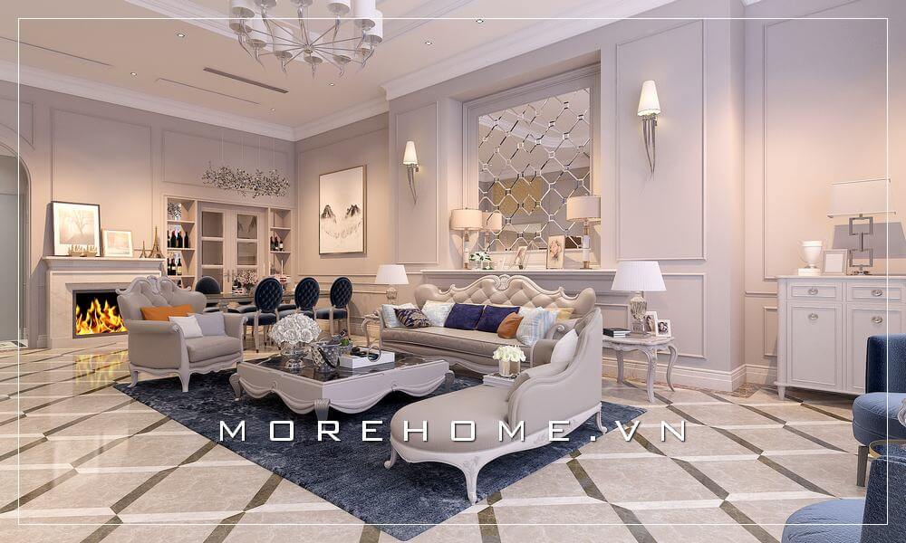 Tham khảo mẫu thiết kế sofa phòng khách đa phong cách cho không gian phòng khách